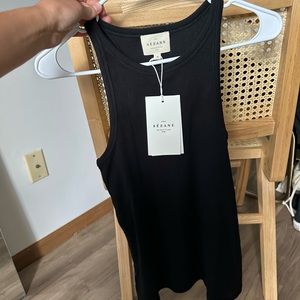 Sezane black tank top